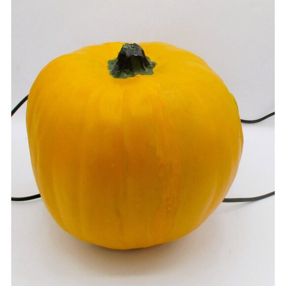 Vtg Electric Jack-O-Lantern Pumpkin Light-Up Halloween Decor 10" - Picture 2 of 4